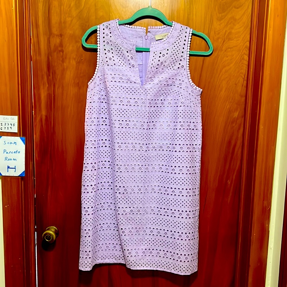 Loft Lilac Shift Dress